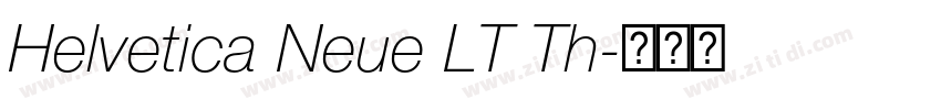 Helvetica Neue LT Th字体转换